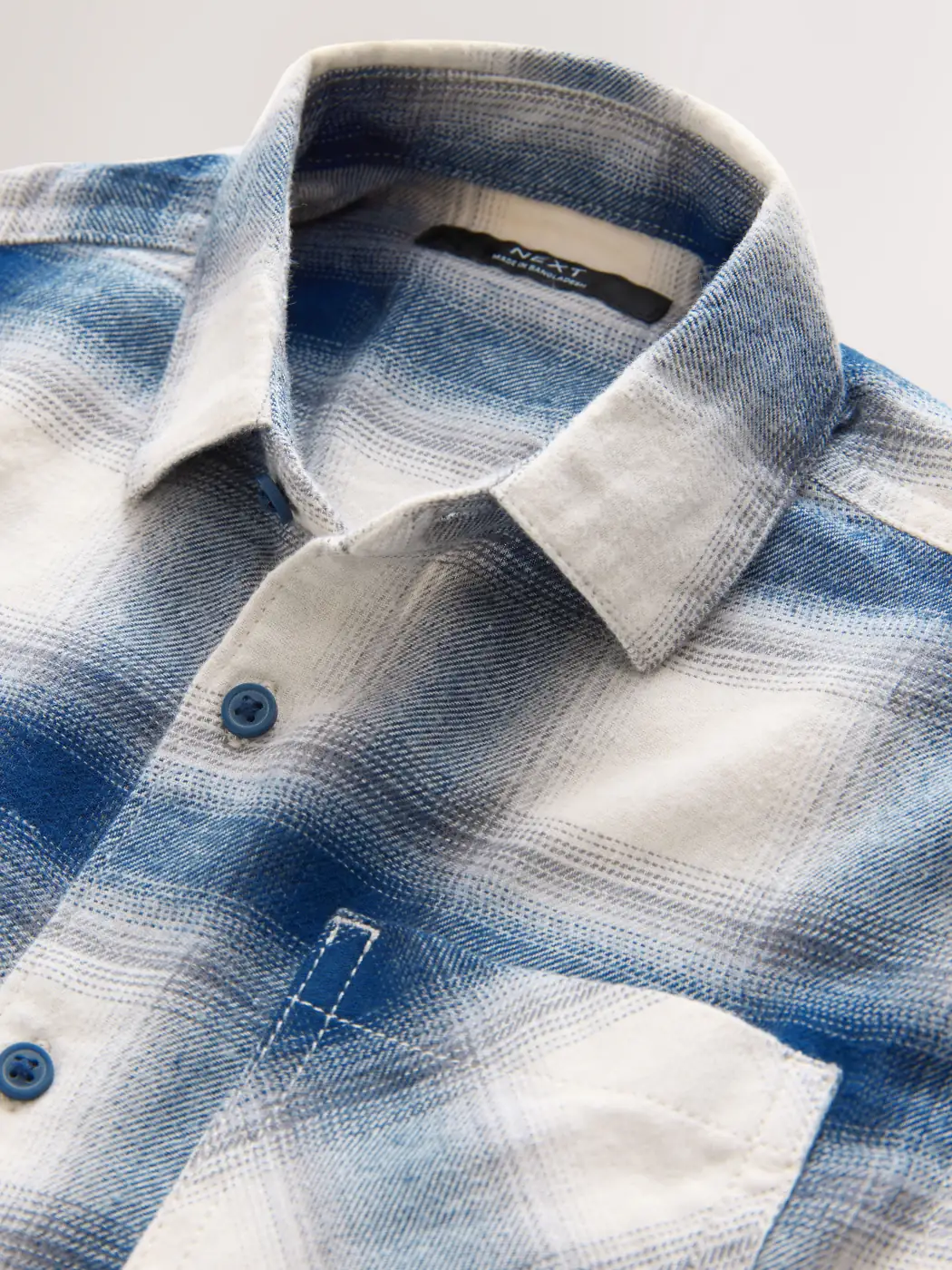 CAMISA A CUADROS MANGA LARGA NIÑO NEXT - 7