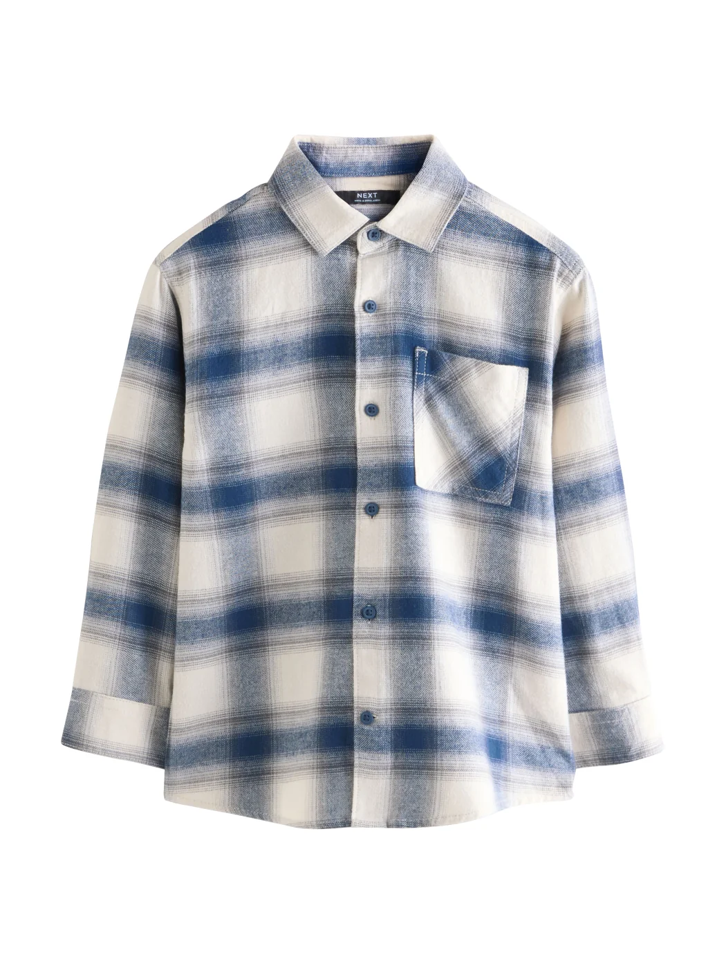 CAMISA A CUADROS MANGA LARGA NIÑO NEXT - 1