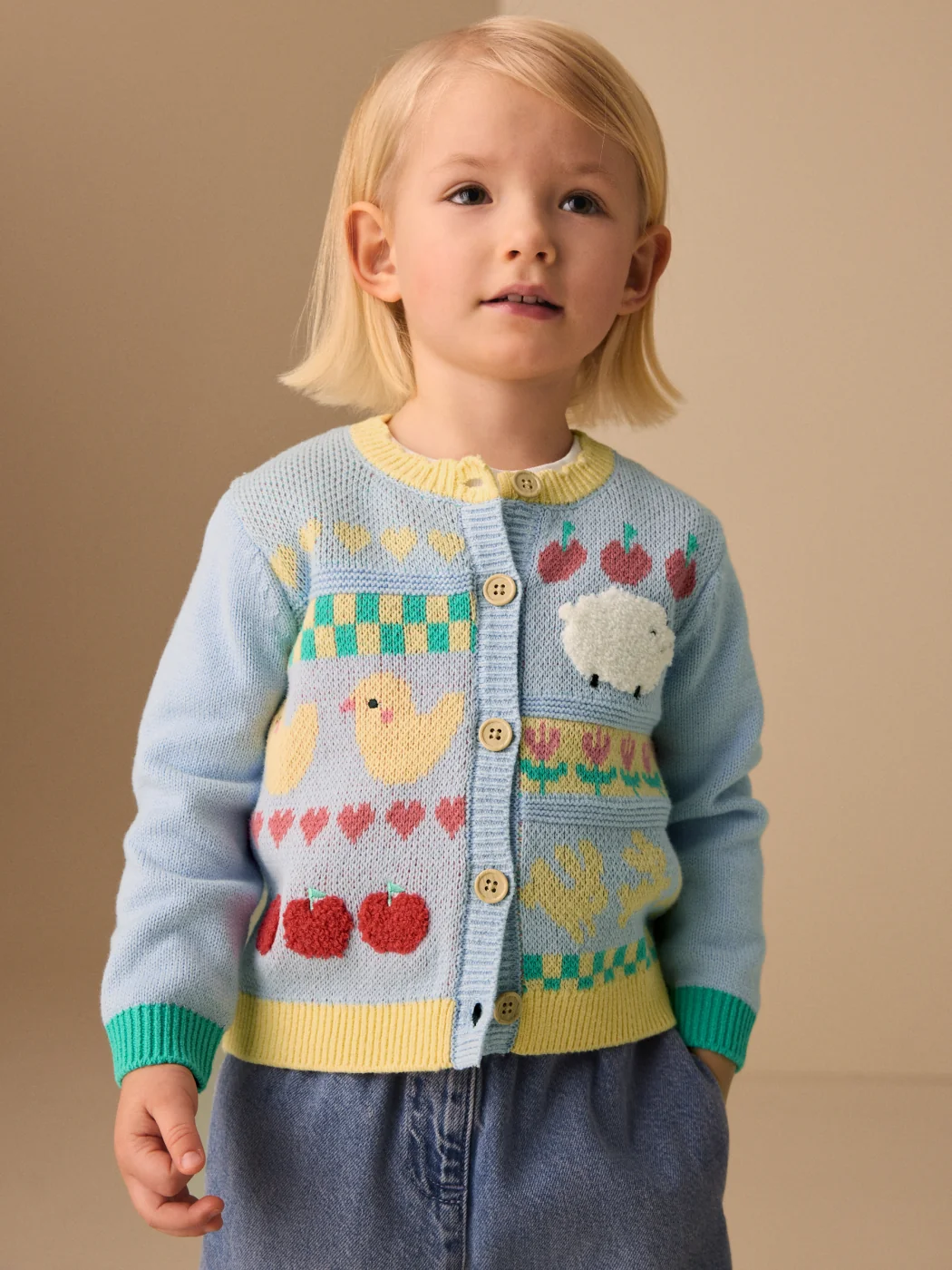 CHOMPA CARDIGAN FARM BEBÉ NIÑA NEXT - 2
