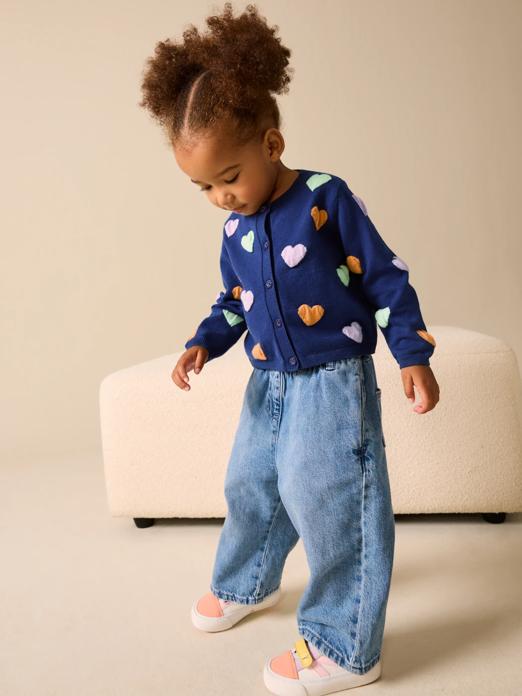 CHOMPA CARDIGAN CORAZONES BEBÉ NIÑA NEXT - 2