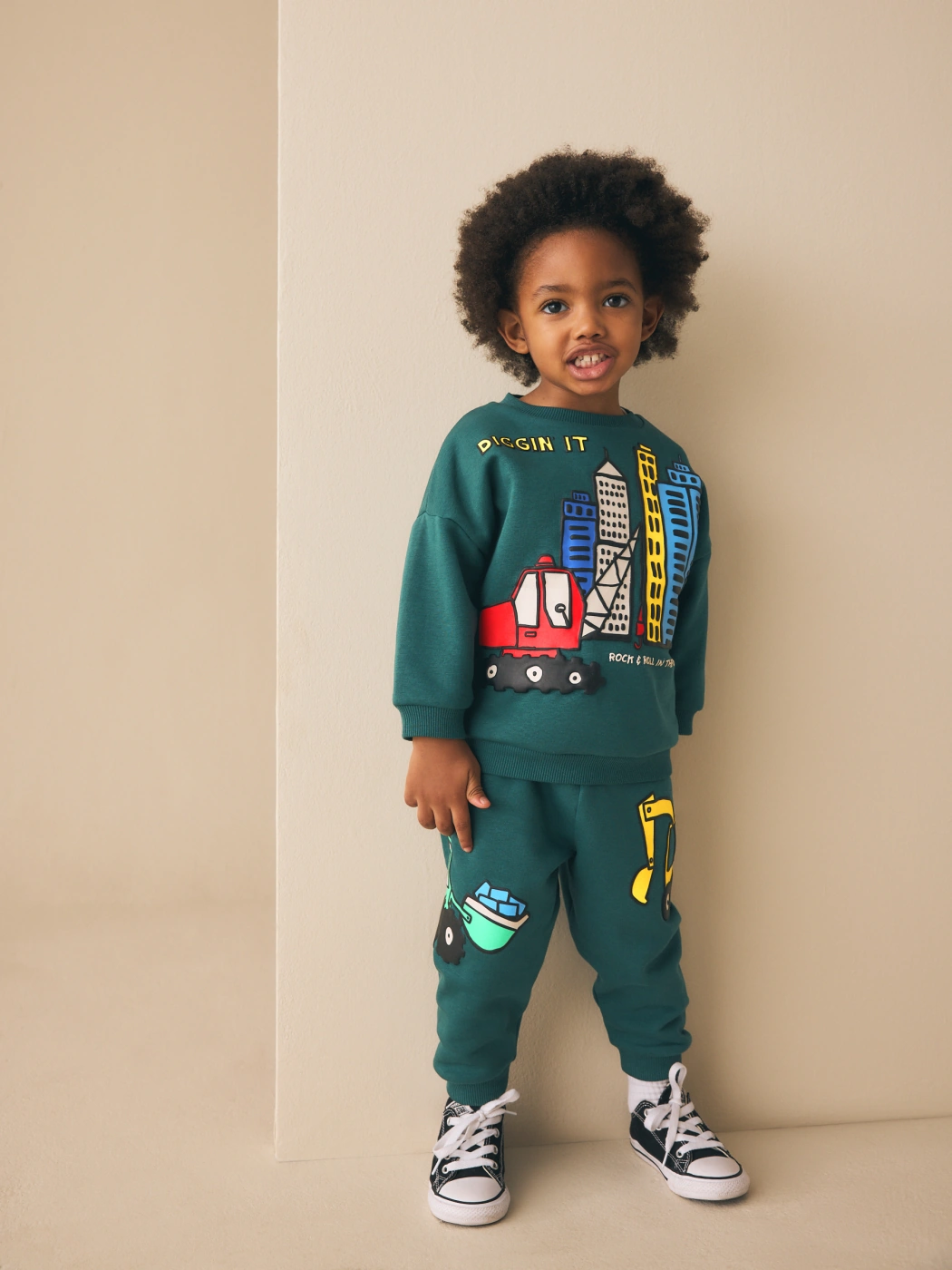 CONJUNTO POLERA + PANTALÓN DE BUZO BEBÉ NIÑO NEXT - 1