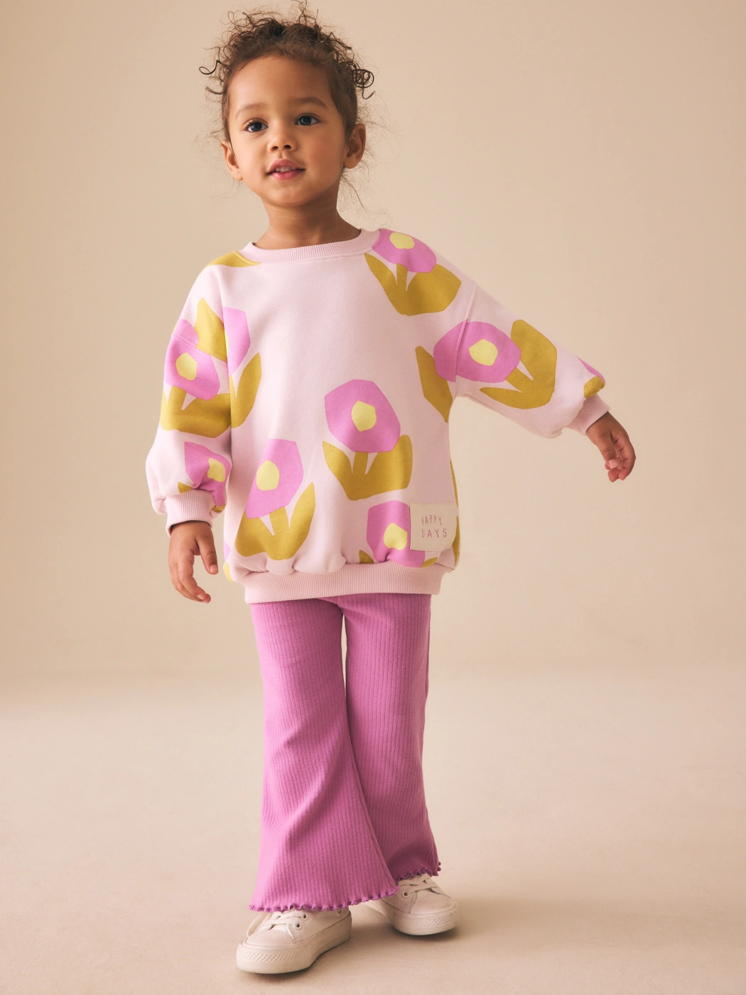 CONJUNTO POLERA + LEGGINGS FLARE BEBÉ NIÑA NEXT - 1