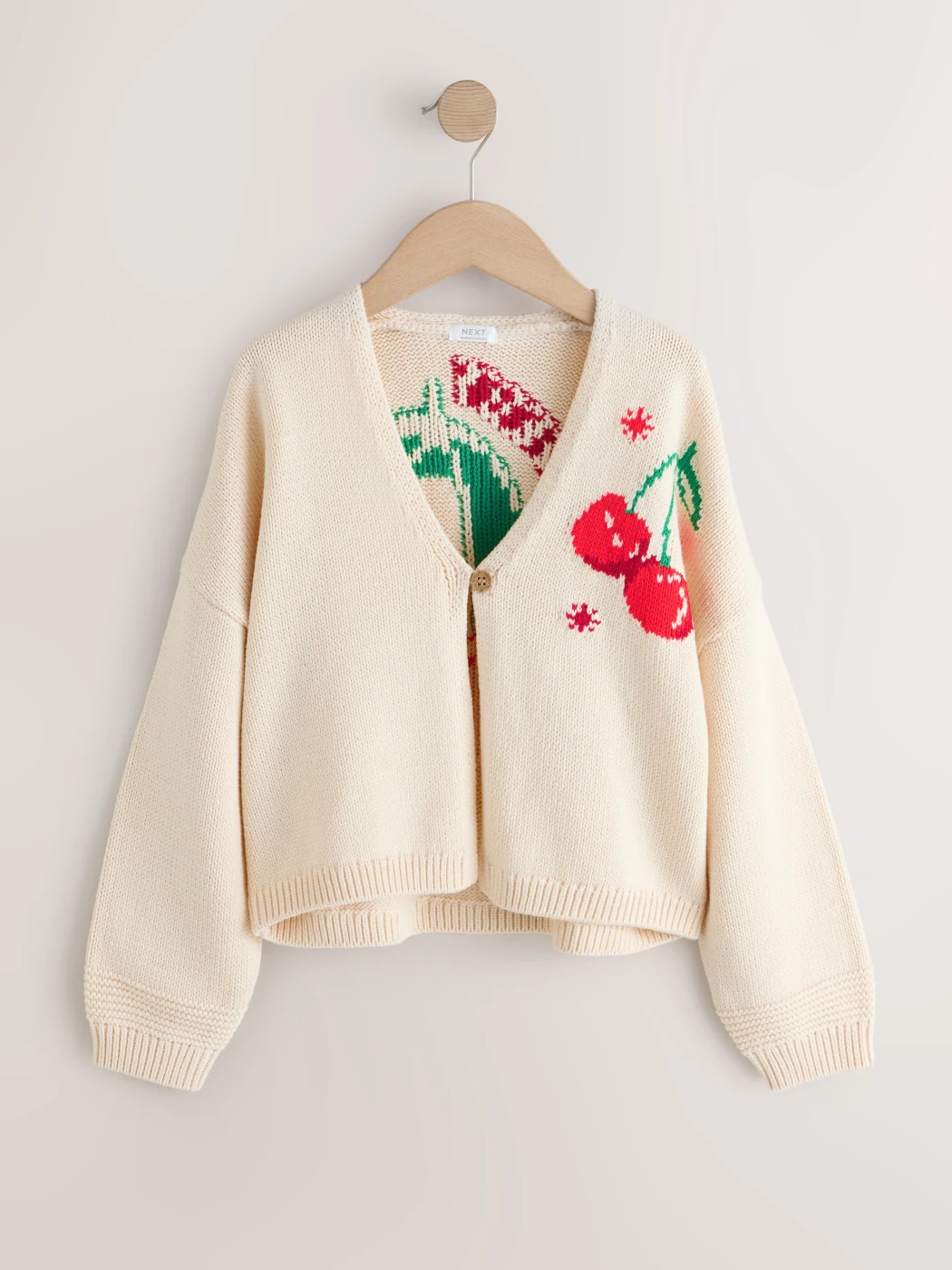 CHOMPA CARDIGAN CHERRY NIÑA NEXT - 3