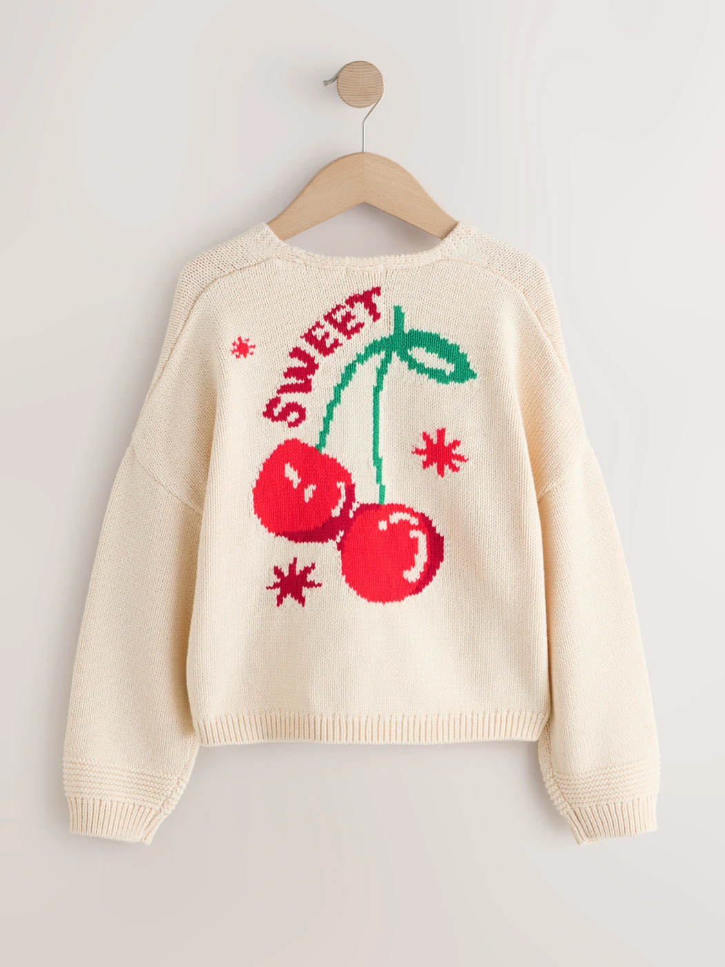 CHOMPA CARDIGAN CHERRY NIÑA NEXT - 4