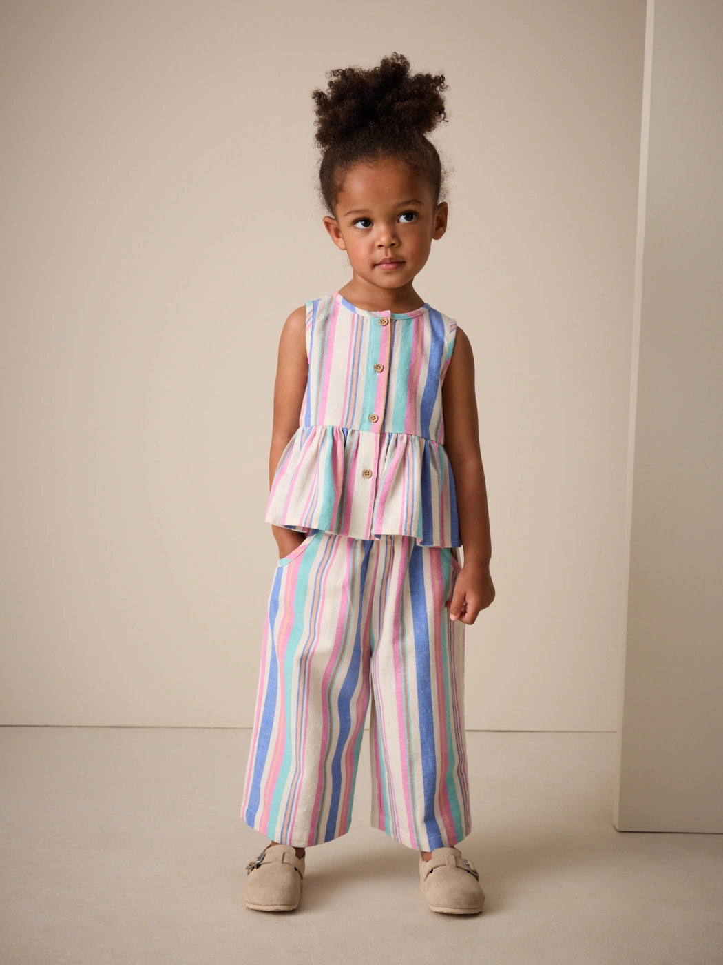  CONJUNTO BLUSA SIN MANGAS + PANTALÓN BEBÉ NIÑA NEXT - 1