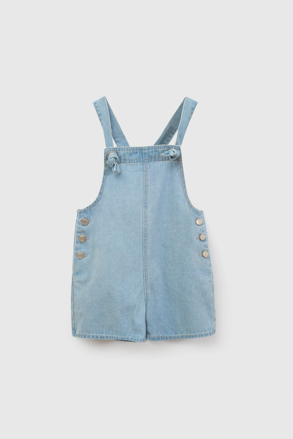 JARDINERA DENIM CORTA SHORT NIÑA COLLOKY - 1