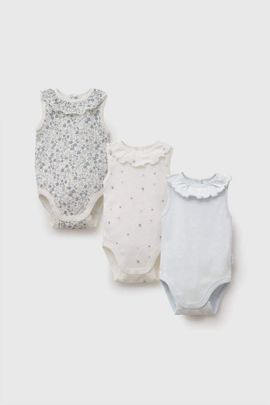 PACK X3 BODYS MANGA CORTA ALGODÓN BEBÉ NIÑO COLLOKY - 1