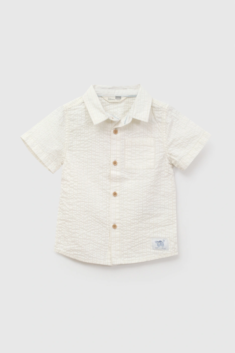 CAMISA MANGA CORTA ALGODÓN BEBÉ NIÑO COLLOKY - 1