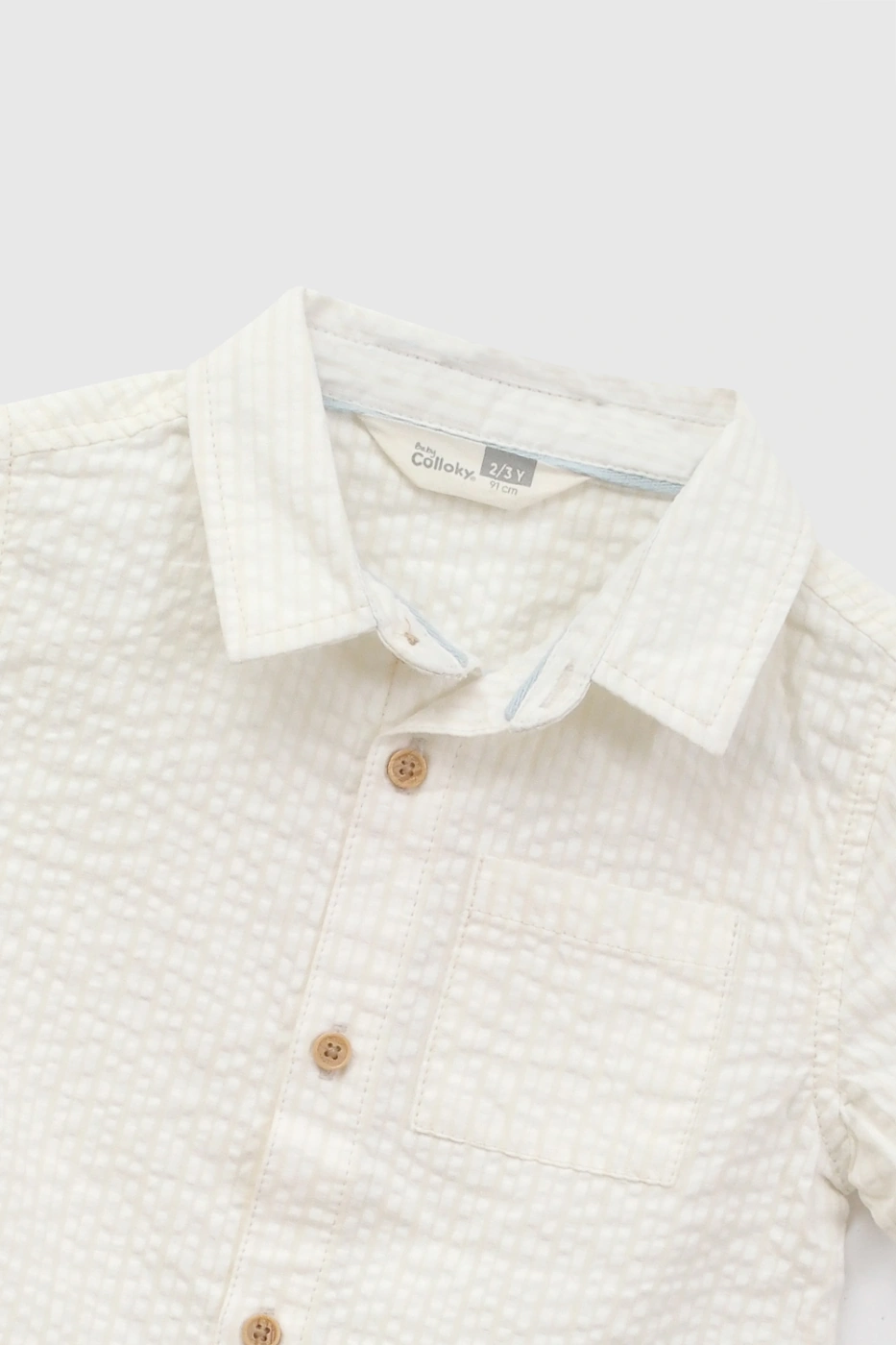 CAMISA MANGA CORTA ALGODÓN BEBÉ NIÑO COLLOKY - 3