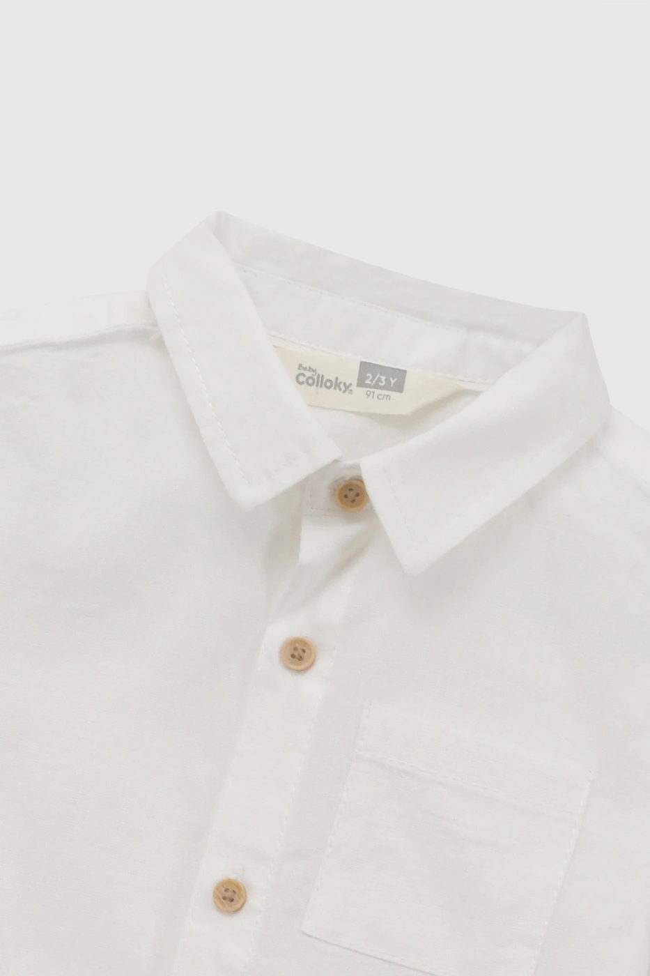 CAMISA MANGA CORTA BOLSILLO BEBÉ NIÑO COLLOKY - 3
