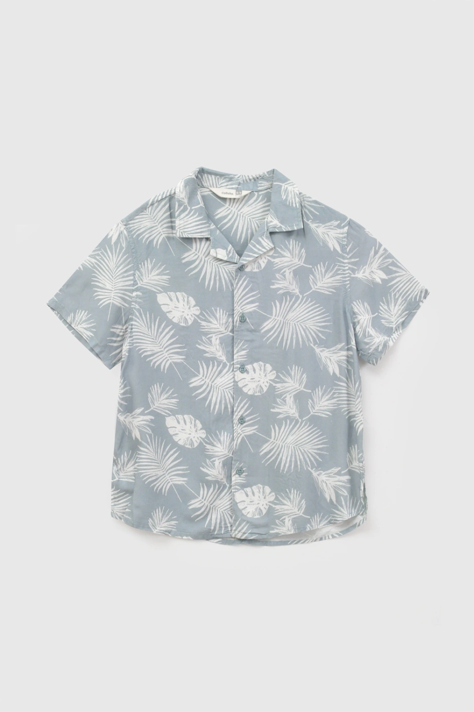 CAMISA MANGA CORTA NIÑO COLLOKY ESTAMPADA TROPICAL - 1