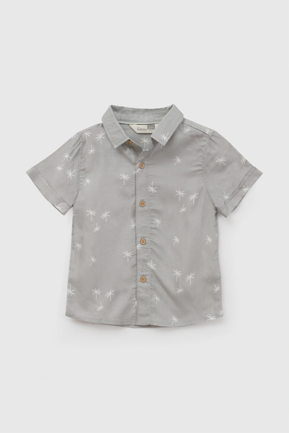 CAMISA MANGA CORTA PALMERAS BEBÉ NIÑO COLLOKY - 1