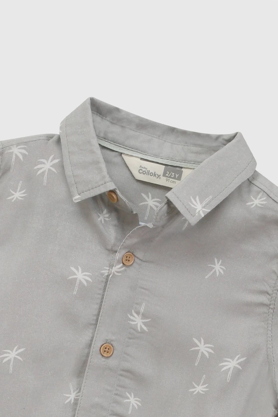 CAMISA MANGA CORTA PALMERAS BEBÉ NIÑO COLLOKY - 3