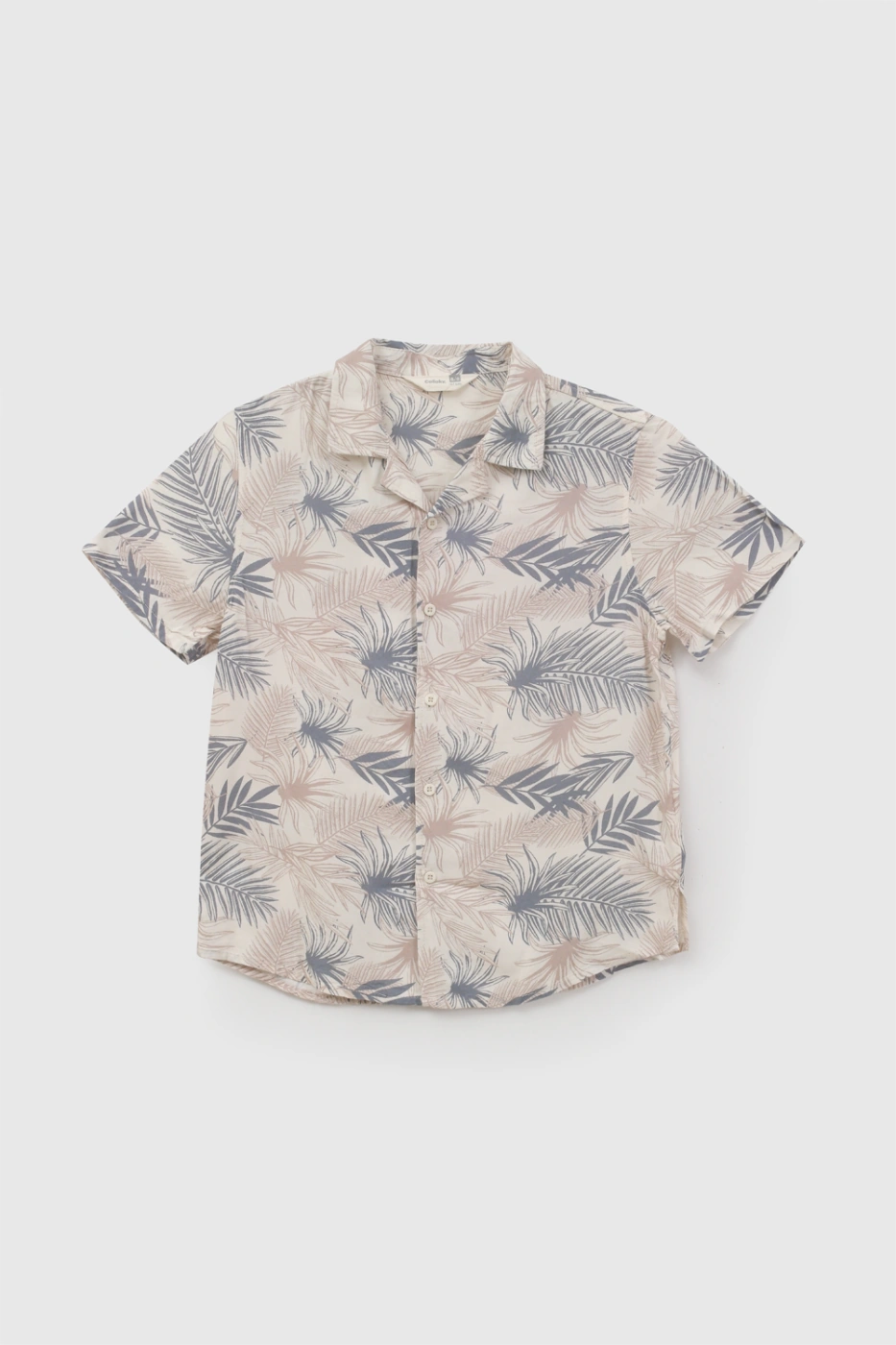 CAMISA MANGA CORTA ESTAMPADA TROPICAL NIÑO COLLOKY - 1