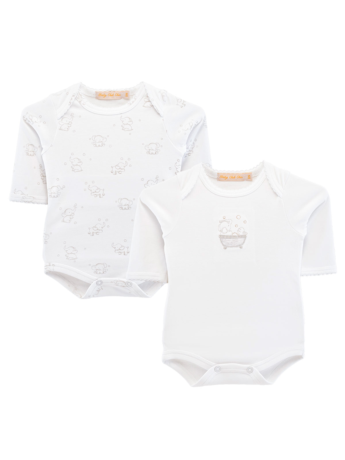 PACK X3 BODIES ALGODÓN UNISEX BABY CLUB CHIC BATH TIME - 1
