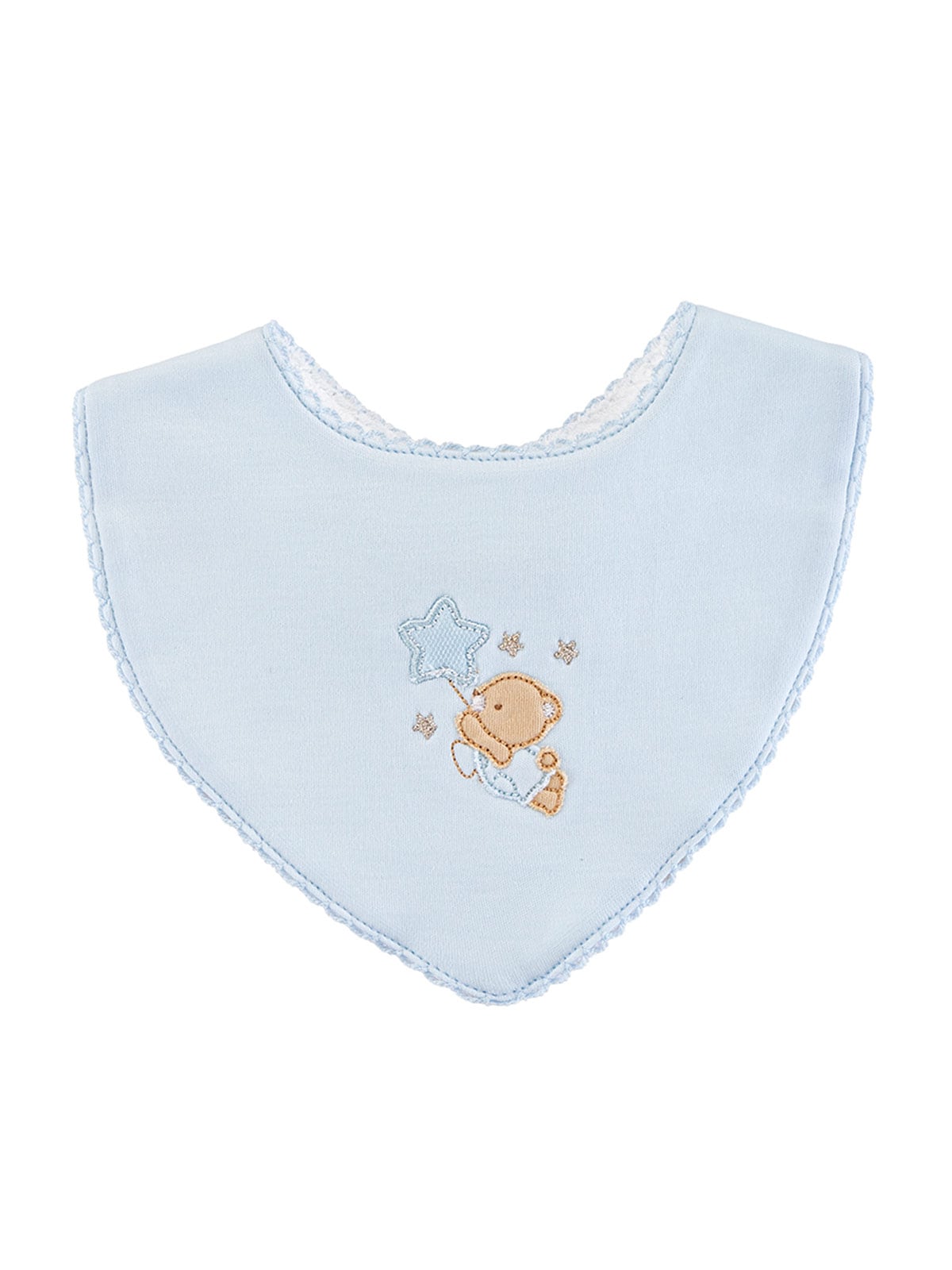PACK X2 BABEROS ALGODÓN BABY CLUB CHIC TIME TO SLEEP BLUE - 2