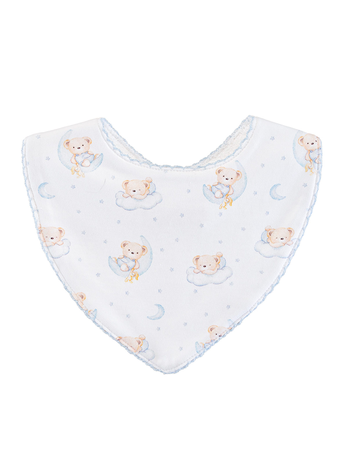 PACK X2 BABEROS ALGODÓN BABY CLUB CHIC TIME TO SLEEP BLUE - 3