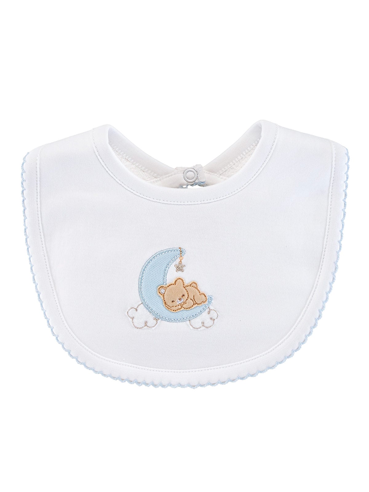 PACK X3 BABEROS ALGODÓN BABY CLUB CHIC TIME TO SLEEP BLUE - 2