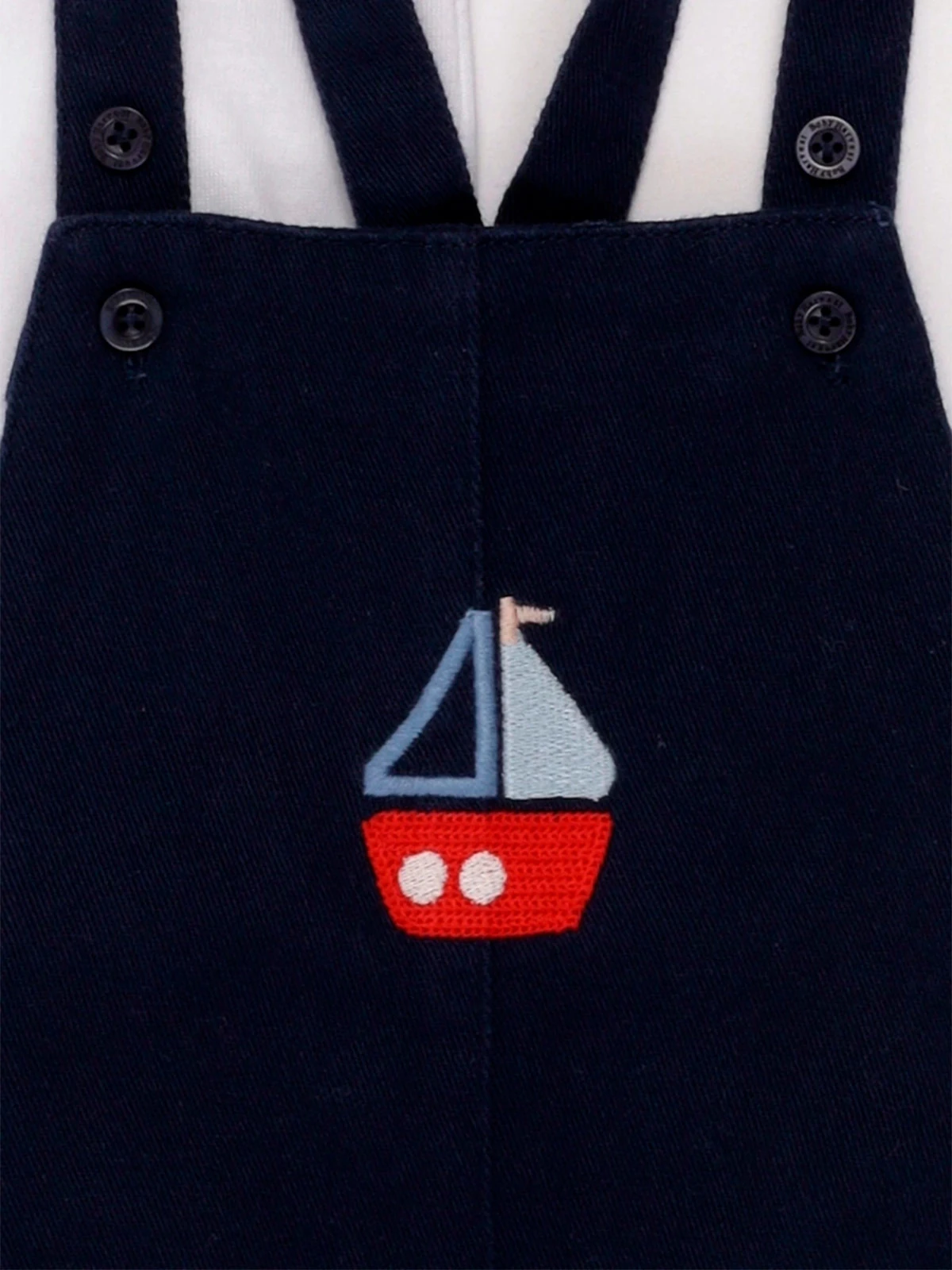 CONJUNTO BEBÉ NIÑO BABY HARVEST JARDITOP BODY ALGODÓN + JARDINERA  - 5