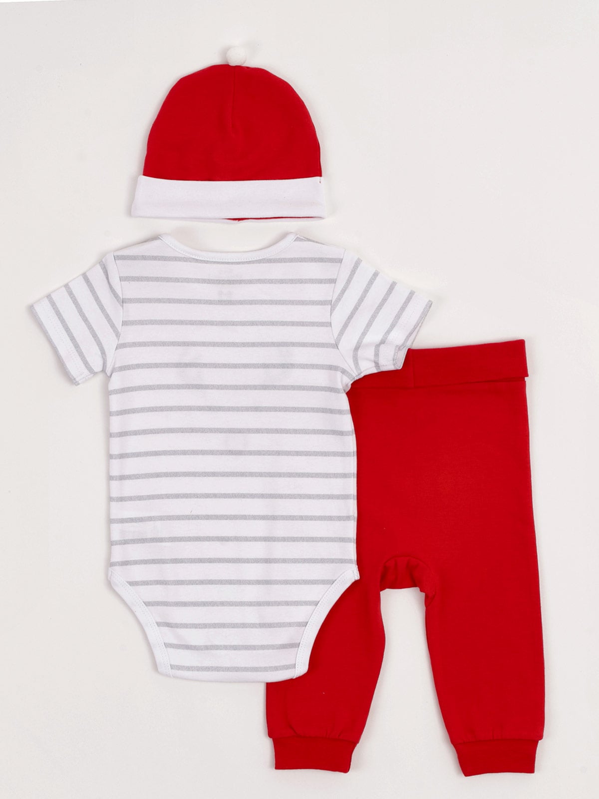 CONJUNTO BODY + PANTALÓN + GORRO ALGODÓN NIÑO BABY HARVEST NAVIDAD - 2