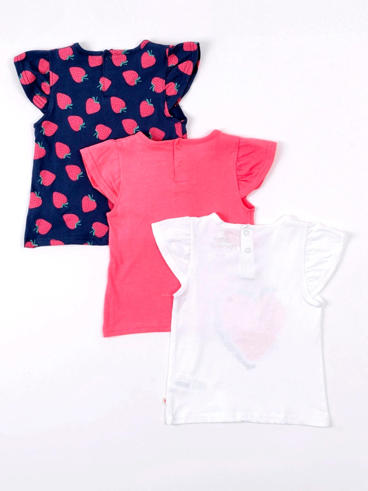 PACK X3 POLOS SIN MANGA ALGODÓN BEBE NIÑA BABY HARVEST - 2