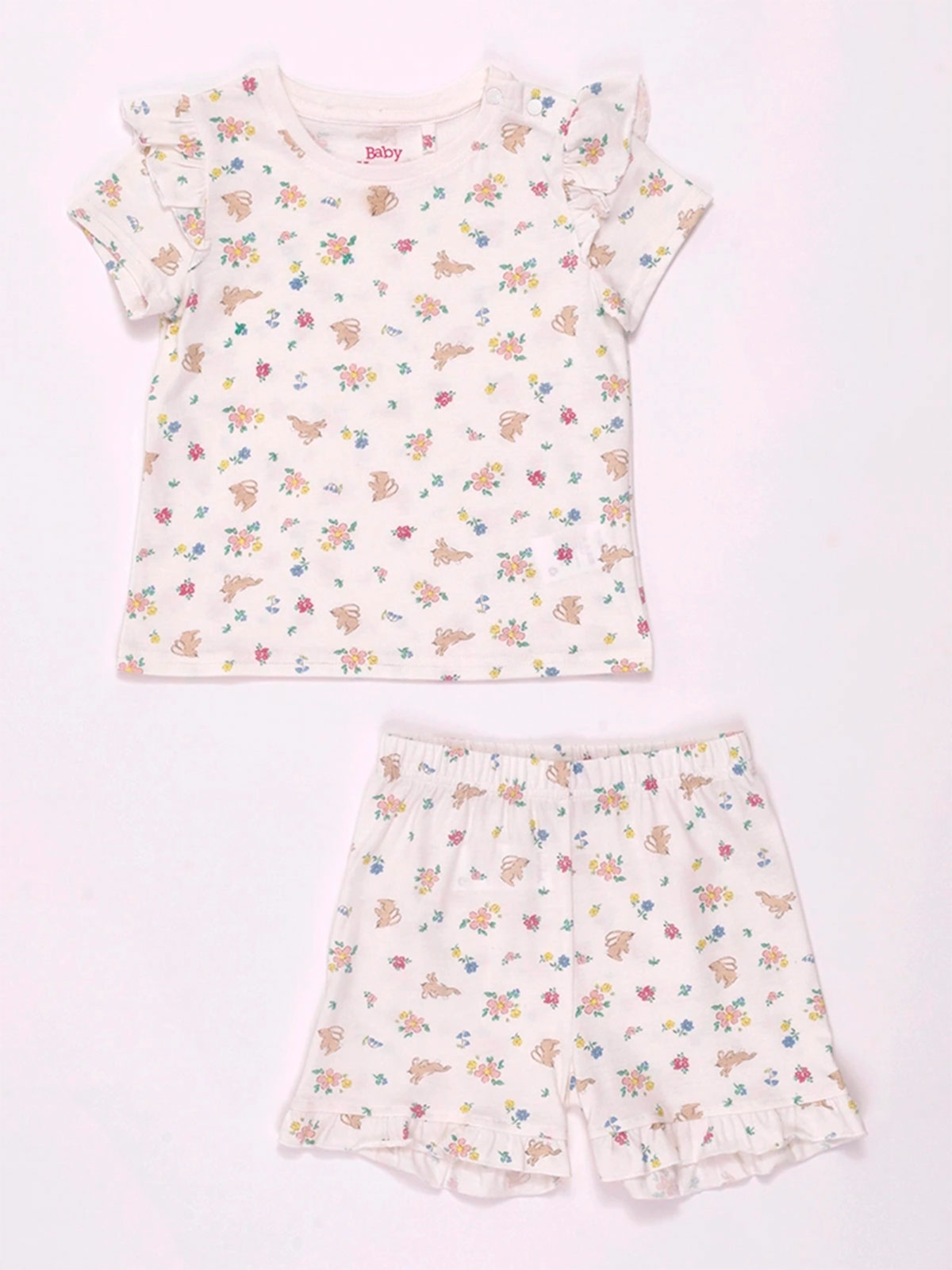 PIJAMA NIÑA BABY HARVEST FULL PRINT MANGA CORTA - 1