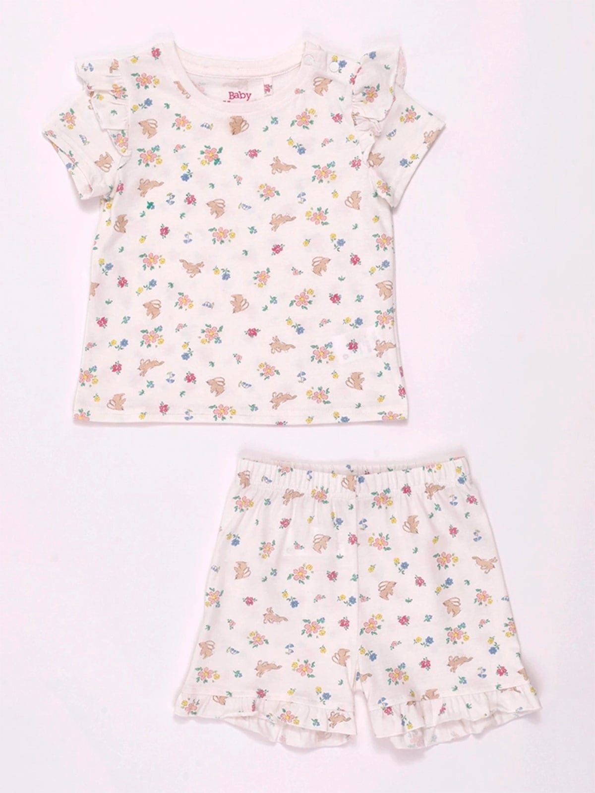 PIJAMA NIÑA BABY HARVEST FULL PRINT MANGA CORTA - 1