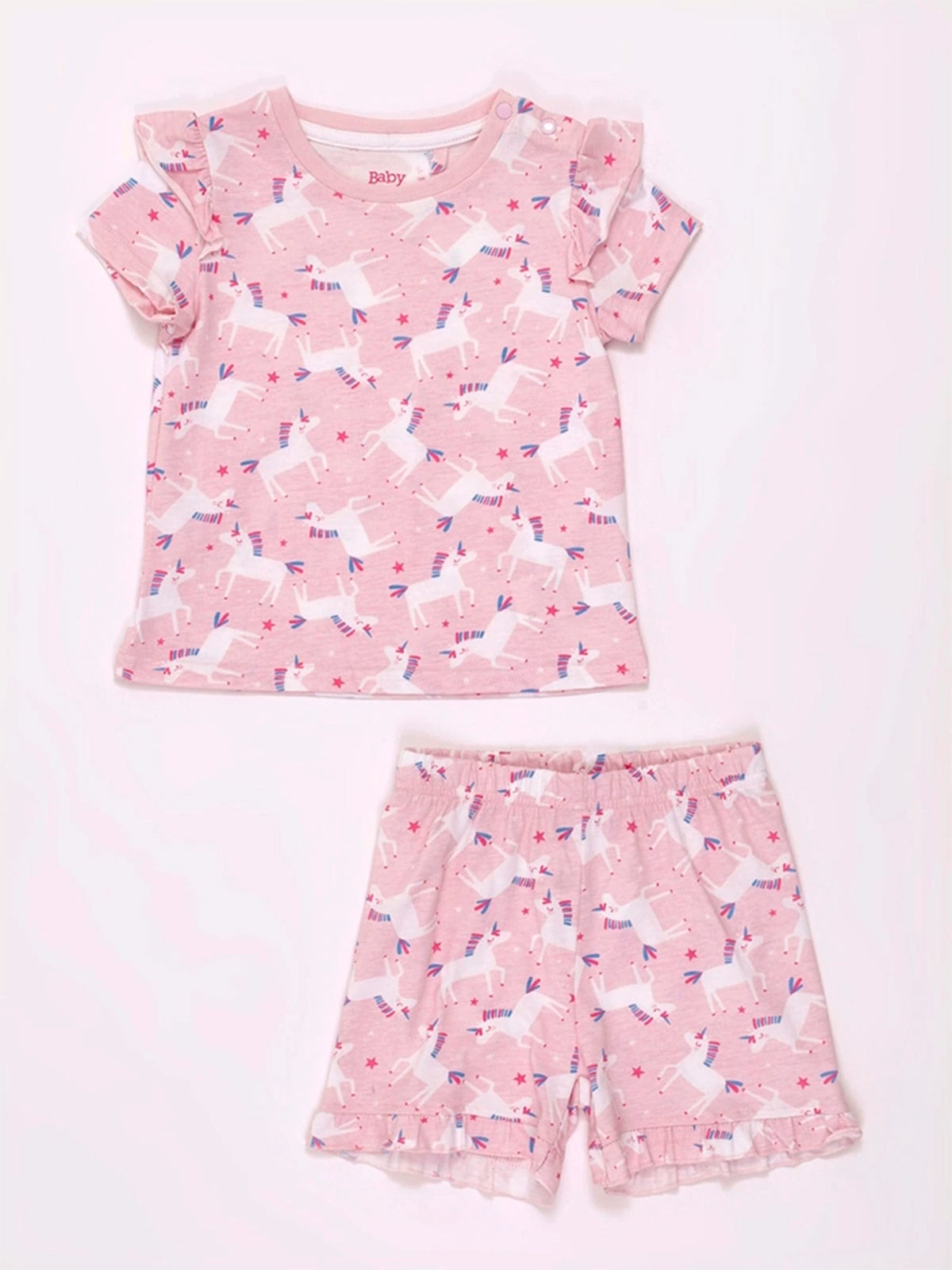 PIJAMA FULL PRINT MANGA CORTA BEBE NIÑA BABY HARVEST - 1