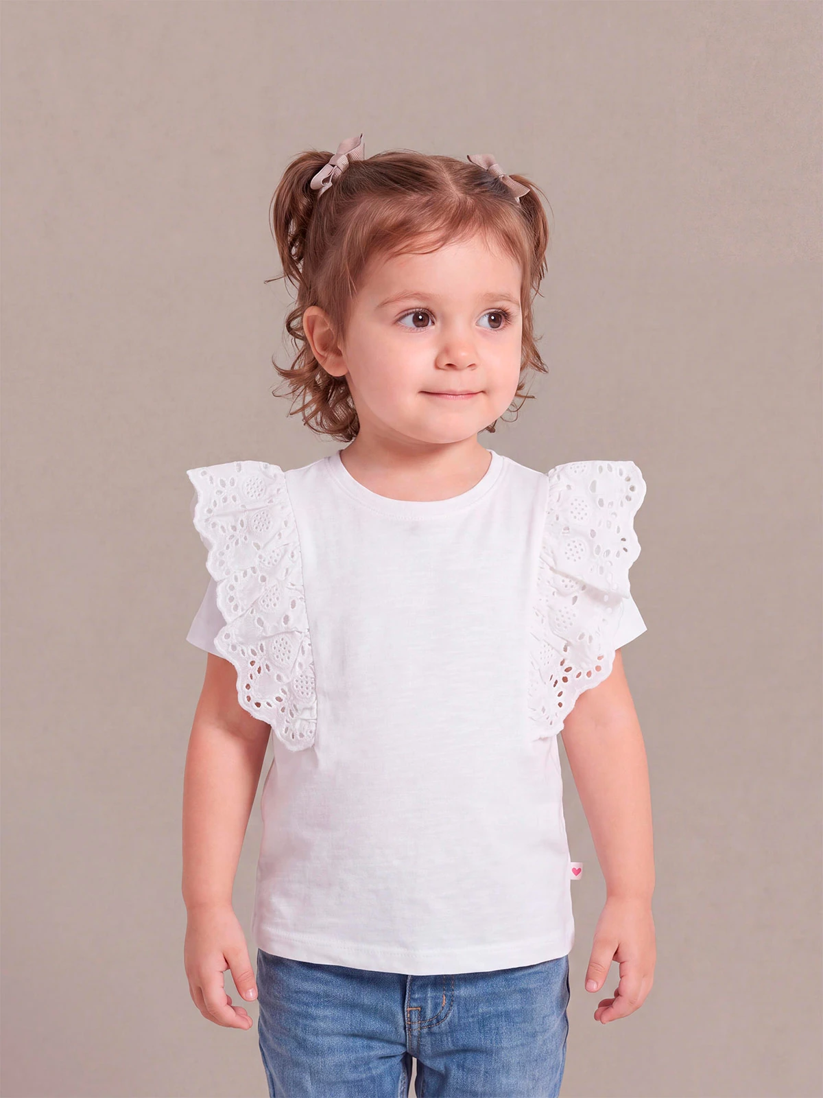 POLO SIN MANGAS ALGODÓN NIÑA BABY HARVEST BRODERIE - 1