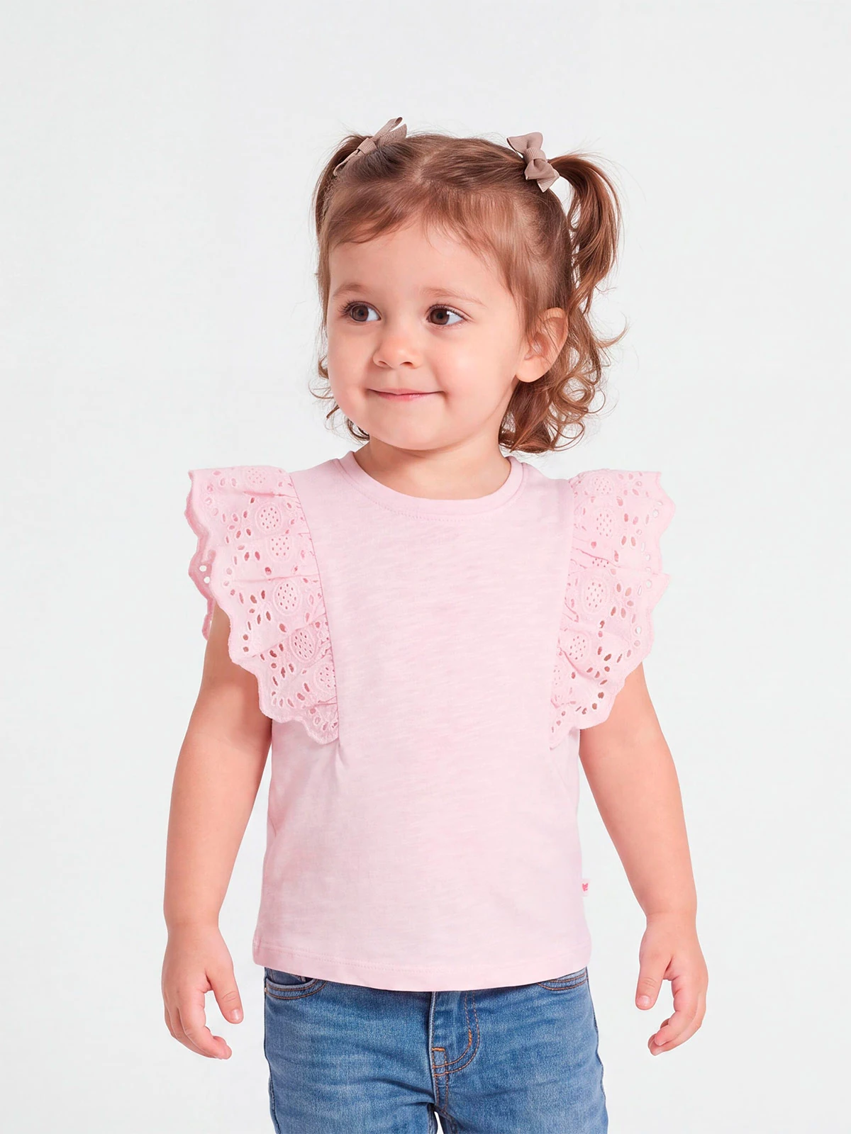 POLO SIN MANGAS ALGODÓN NIÑA BABY HARVEST BRODERIE - 1
