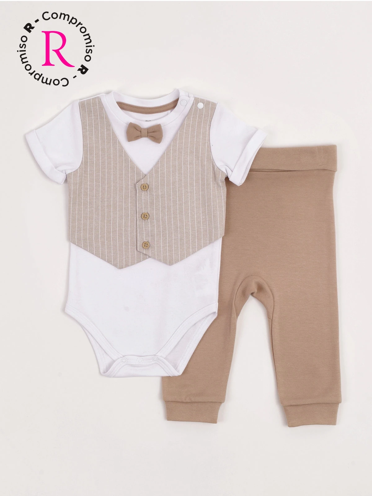 CONJUNTO BODY + PANTALÓN ALGODÓN NIÑO BABY HARVEST - 1