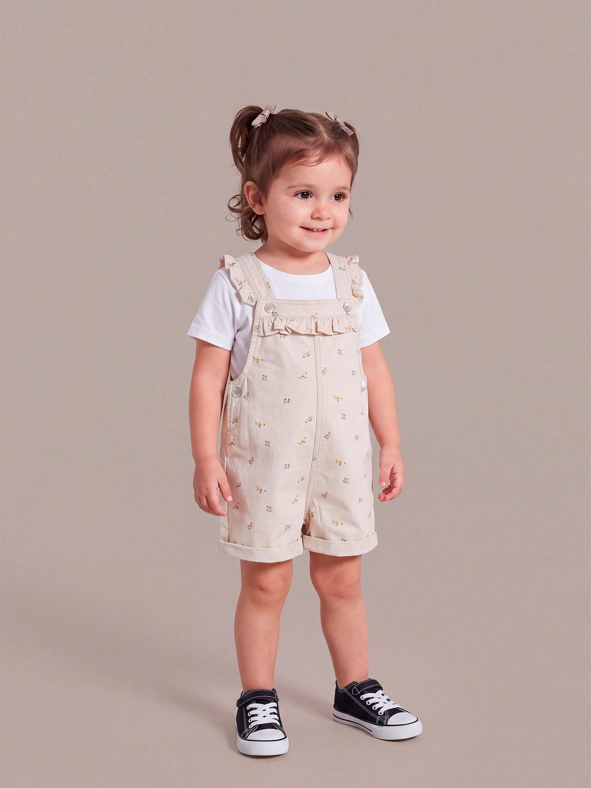 JARDINERA SHORT ALGODÓN BEBE NIÑA BABY HARVEST - 1