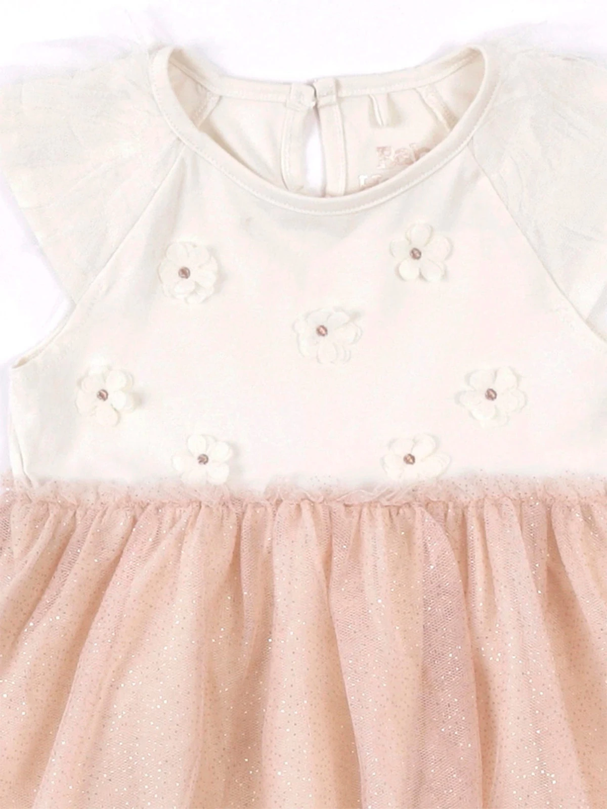 VESTIDO GLAM FLOR CON TUL BEBE NIÑA BABY HARVEST - 3
