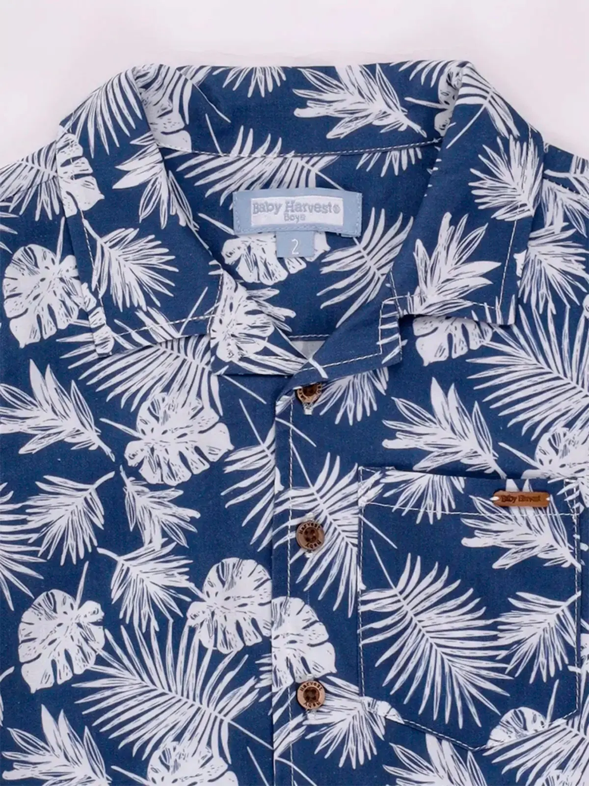 CAMISA HAWAI MANGA CORTA BEBE NIÑO BABY HARVEST - 5
