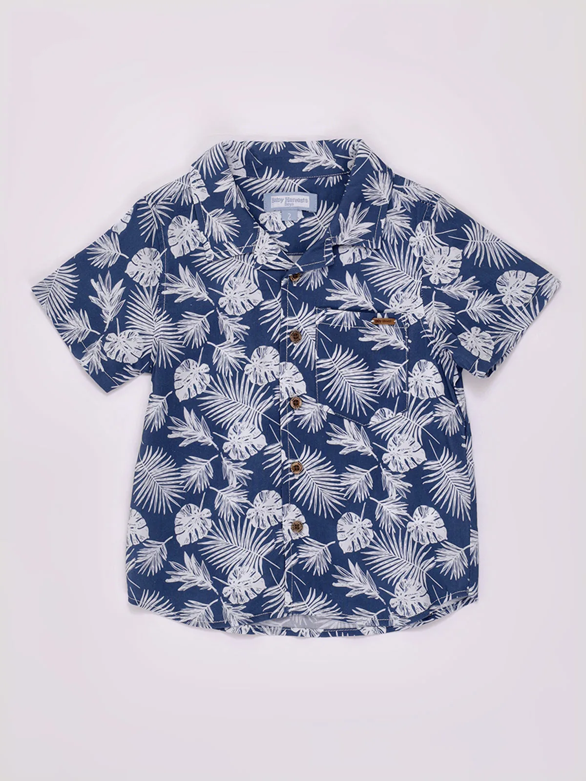 CAMISA MANGA CORTA ALGODÓN NIÑO BABY HARVEST - 1