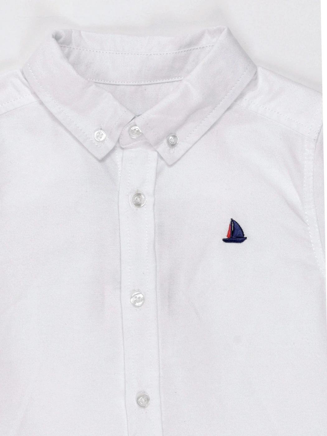 CAMISA OXFORD MANGA CORTA ALGODÓN BEBE NIÑO BABY HARVEST - 4