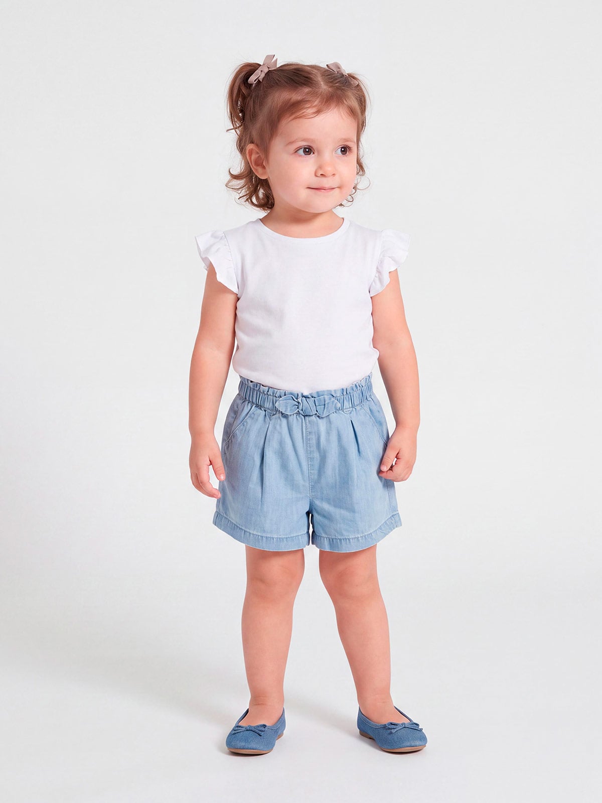 SHORT ALGODÓN NIÑA BABY HARVEST DENIM - 1