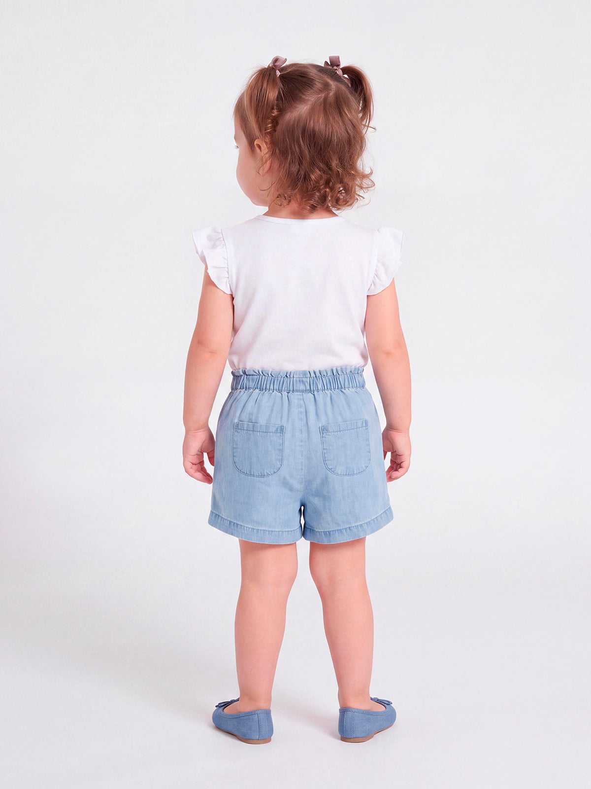 SHORT ALGODÓN NIÑA BABY HARVEST DENIM - 2