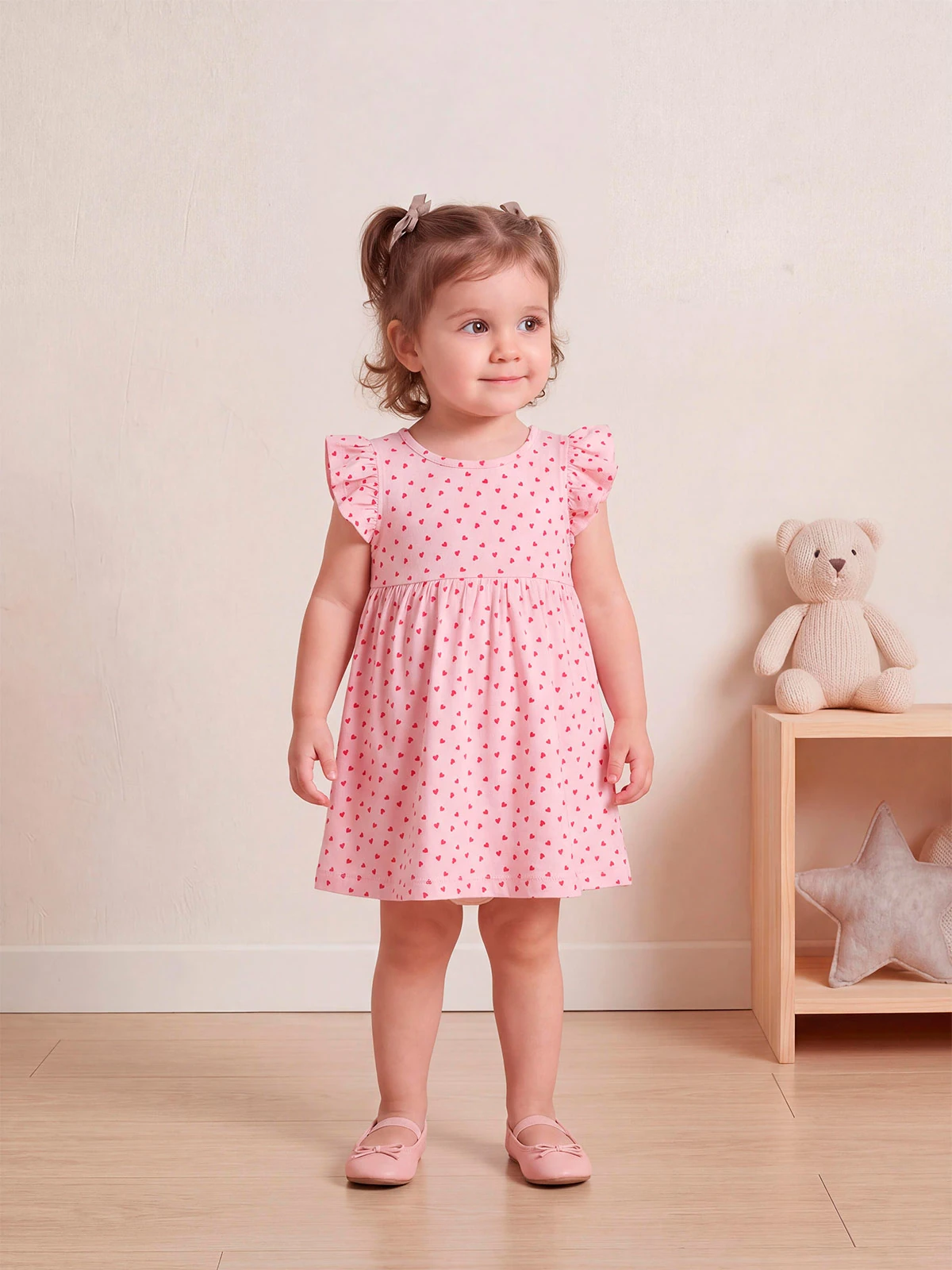 VESTIDO ALGODÓN NIÑA BABY HARVEST - 1