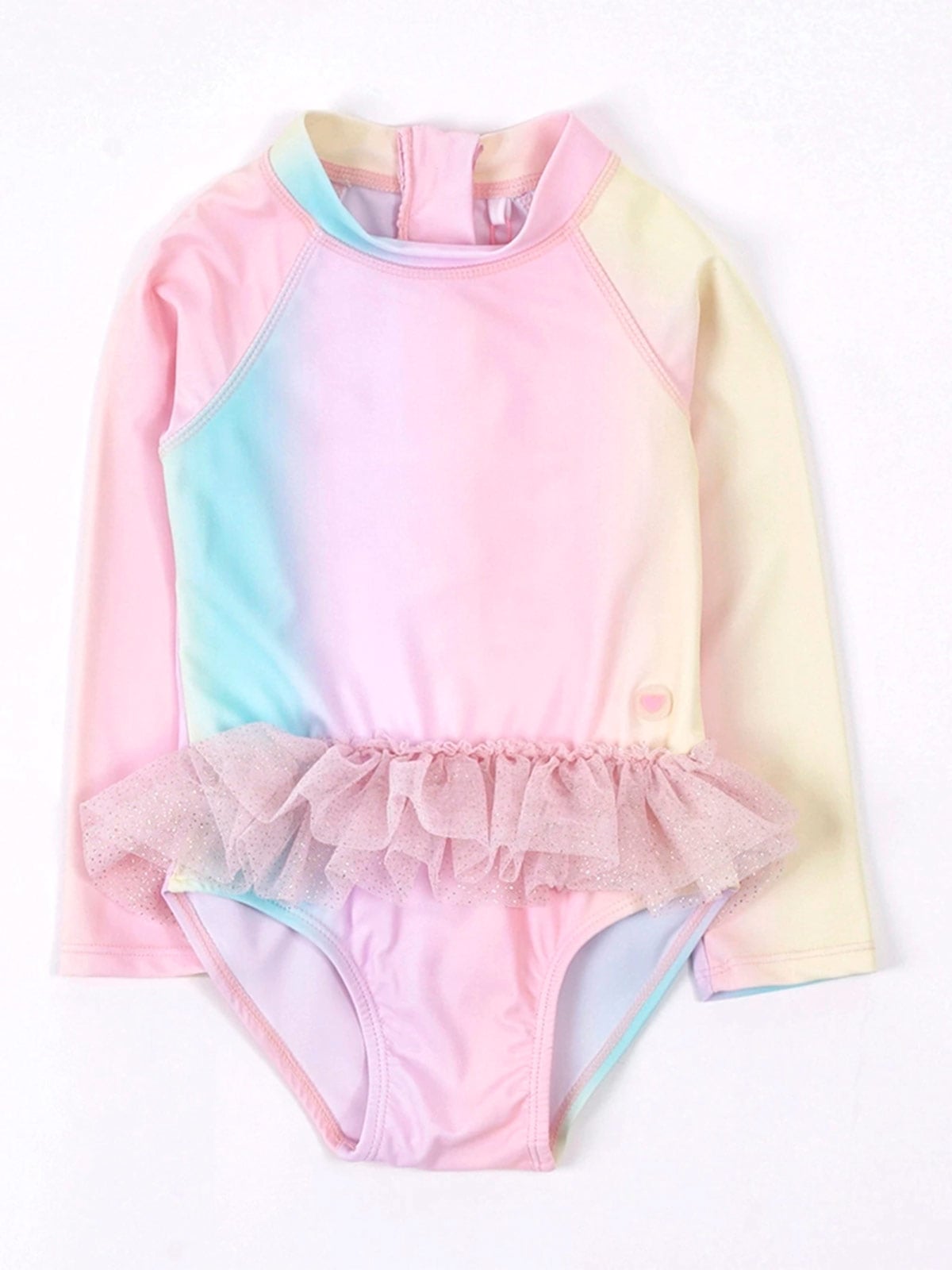 ROPA DE BAÑO ENTERO MANGA LARGA CON TUTU BEBE NIÑA BABY HARVEST - 1