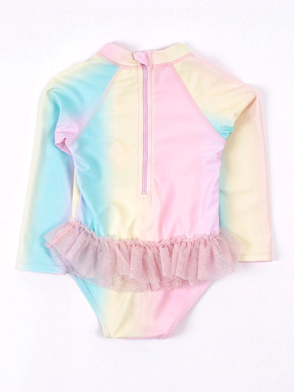 ROPA DE BAÑO ENTERO MANGA LARGA CON TUTU BEBE NIÑA BABY HARVEST - 2