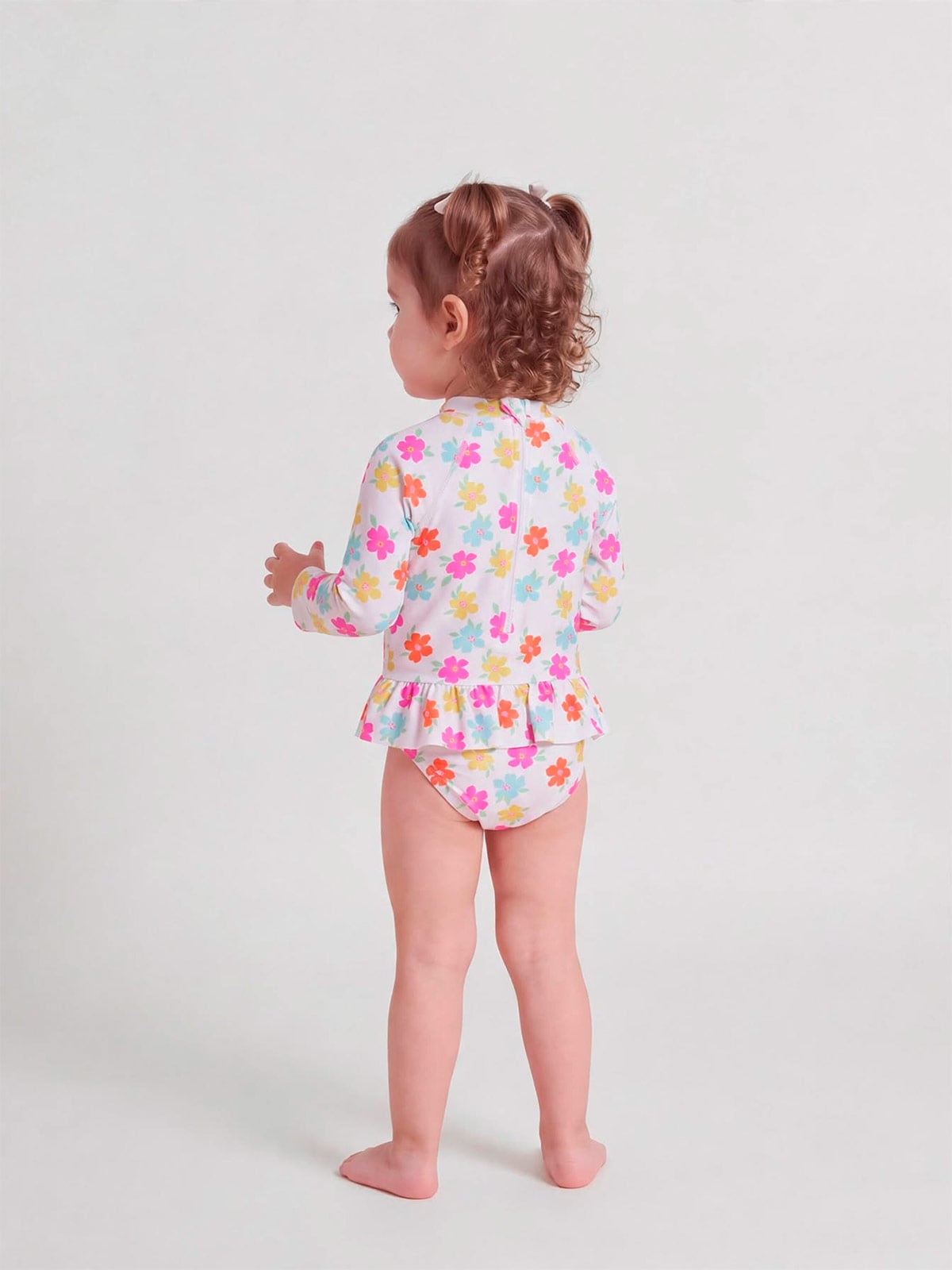 ROPA DE BAÑO ENTERO MANGA LARGA BEBE NIÑA BABY HARVEST - 2