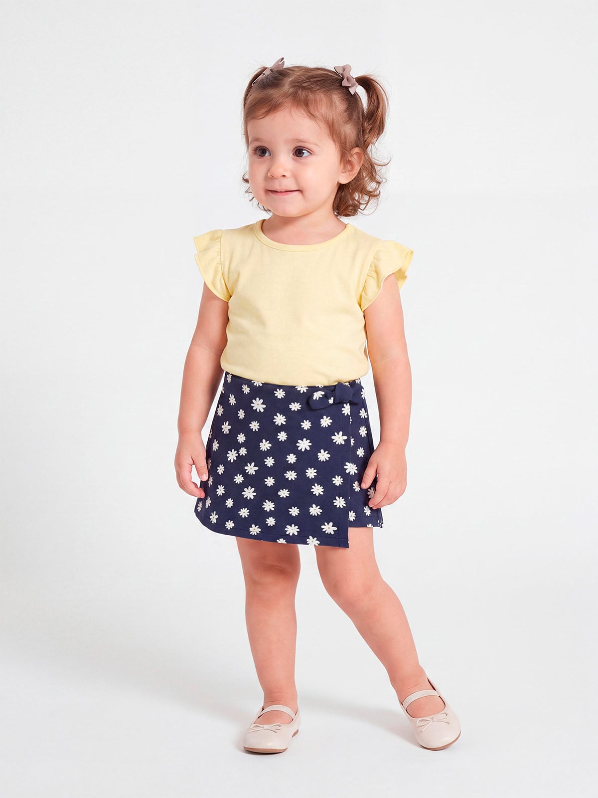 FALDA SHORT ALGODÓN NIÑA BABY HARVEST - 1