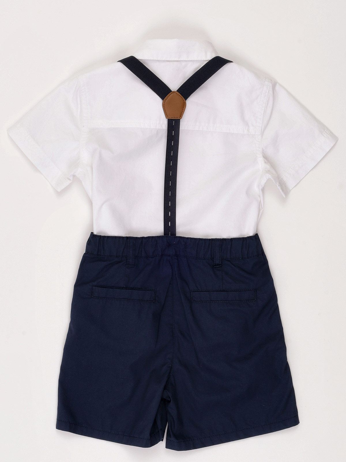 CONJUNTO CAMISA + SHORT + TIRANTES ALGODÓN NIÑO BABY HARVEST - 4