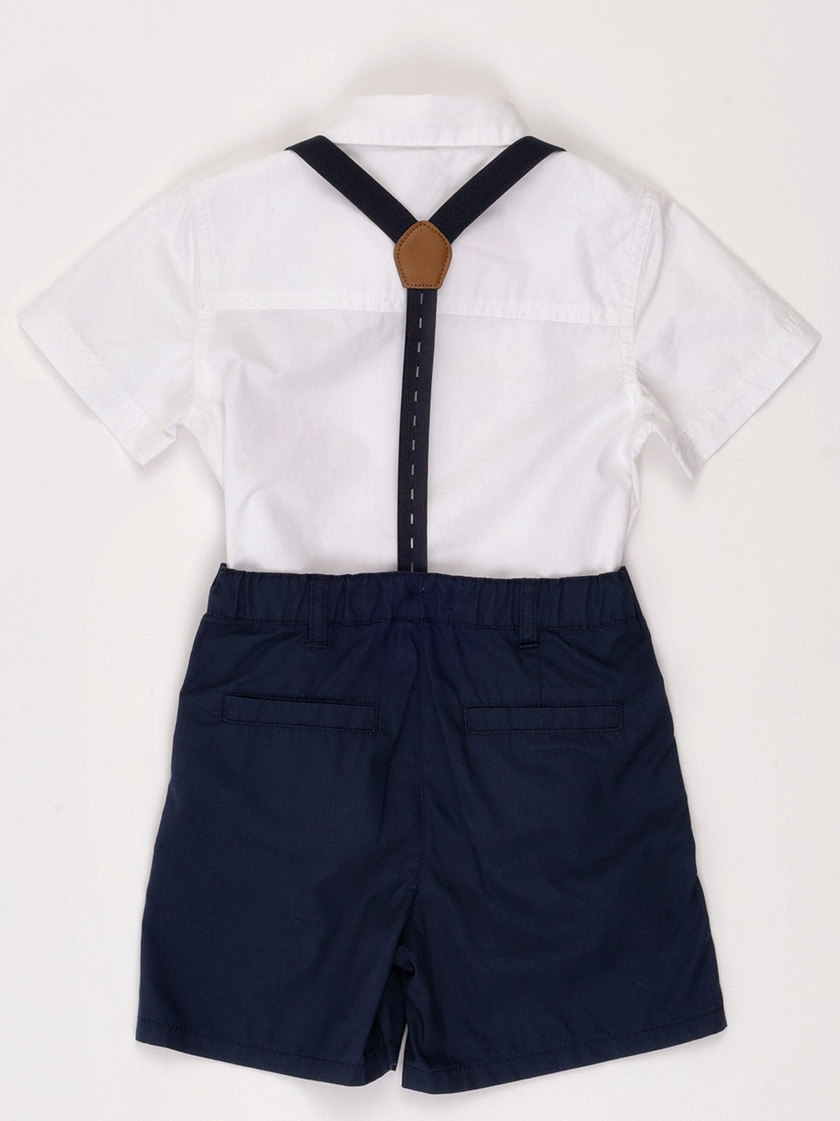 CONJUNTO CAMISA + SHORT + TIRANTES ALGODÓN NIÑO BABY HARVEST - 4