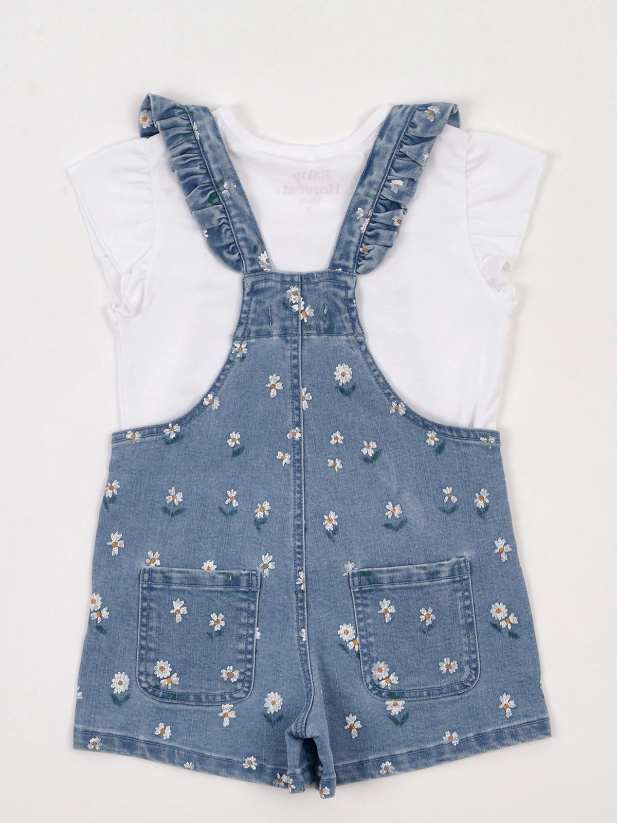 CONJUNTO JARDINERA + POLO ALGODÓN NIÑA BABY HARVEST - 4