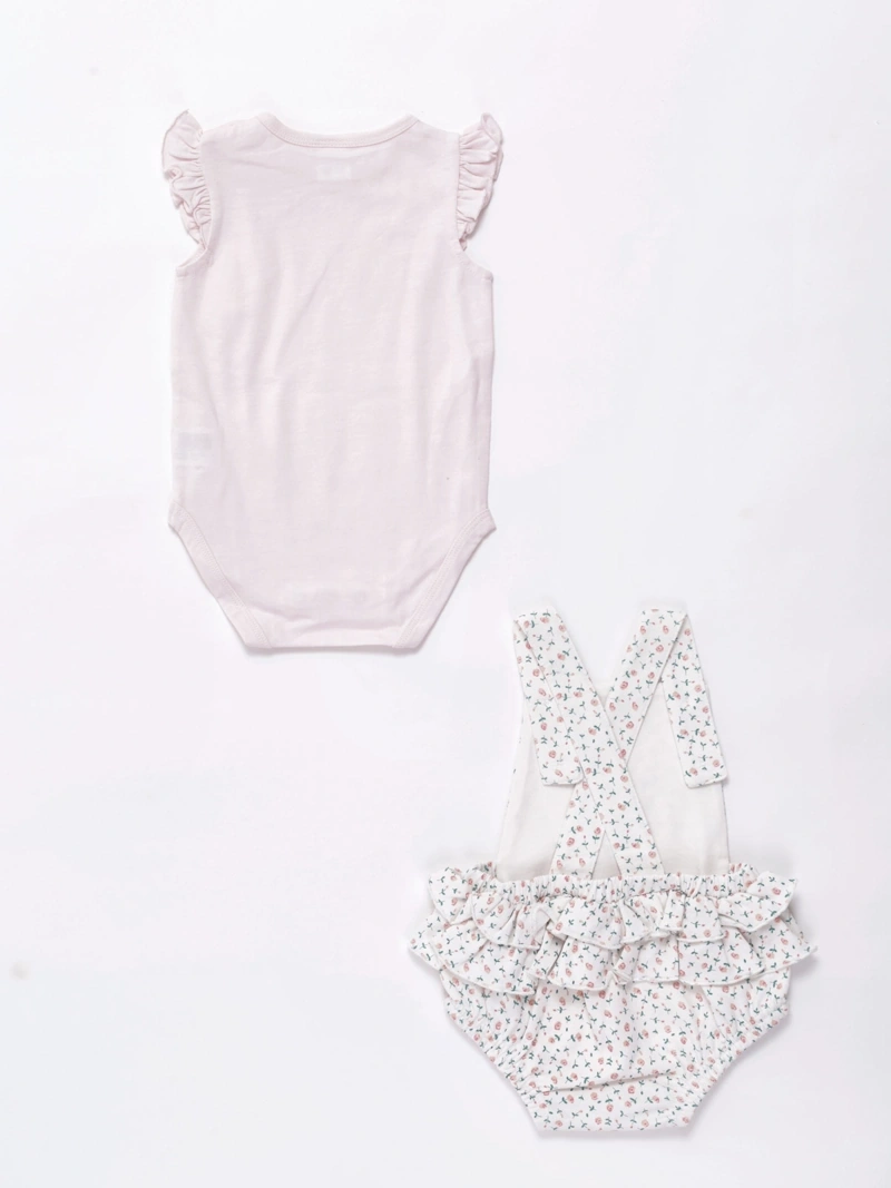 CONJUNTO BODY + JARDINERA ALGODÓN NIÑA BABY HARVEST - 2
