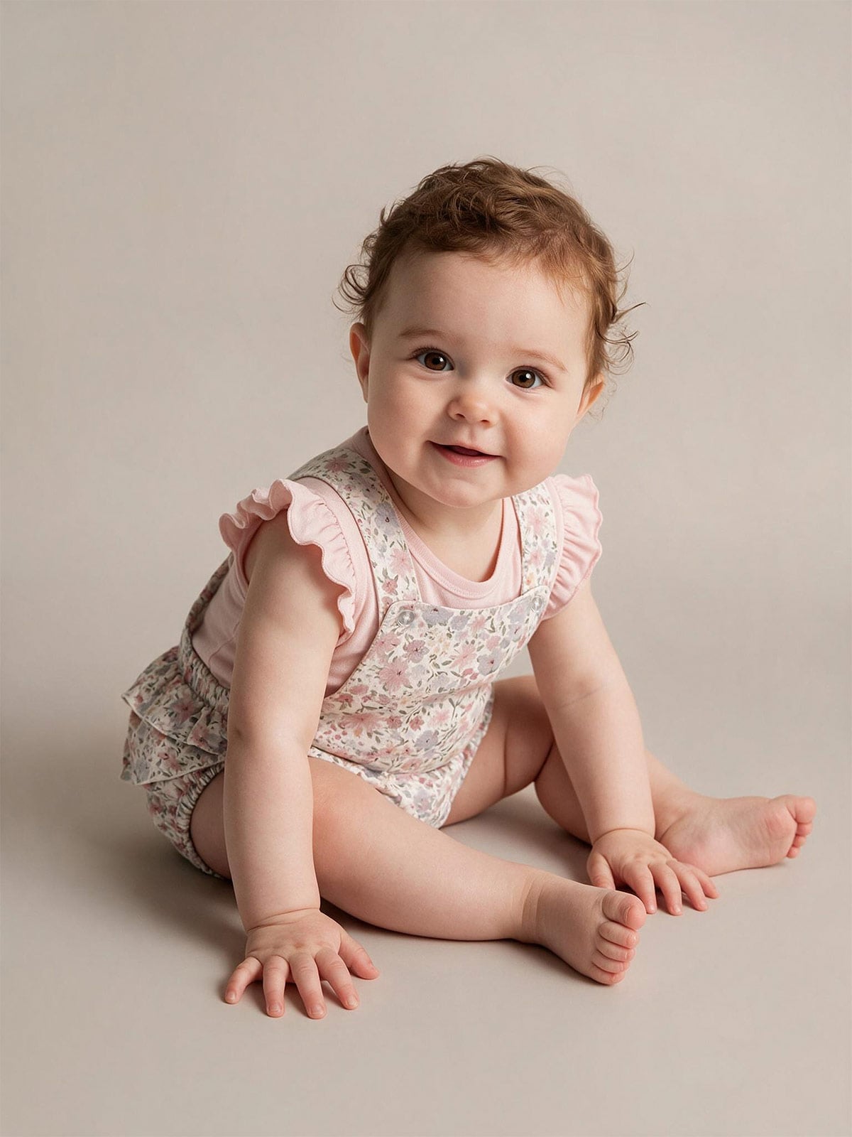 CONJUNTO RANITA BODY ALGODÓN + JARDINERA BEBE NIÑA BABY HARVEST - 1