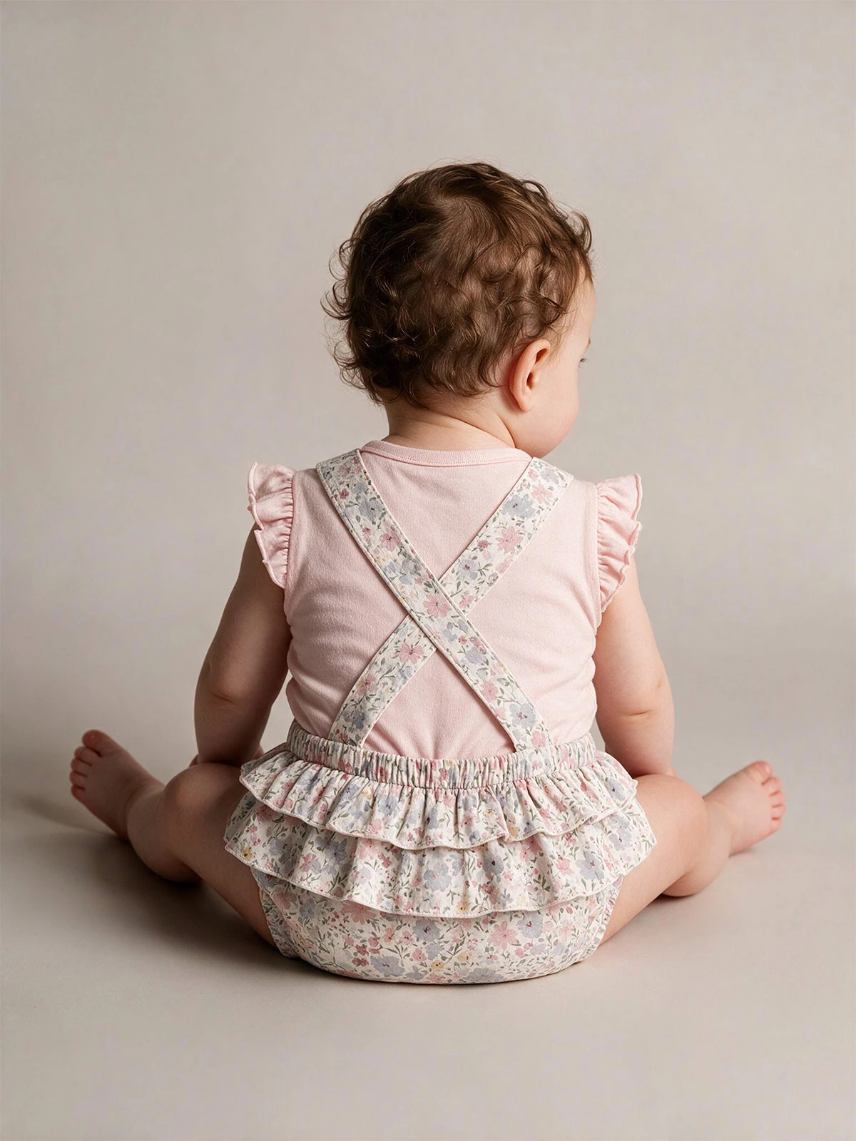 CONJUNTO RANITA BODY ALGODÓN + JARDINERA BEBE NIÑA BABY HARVEST - 2