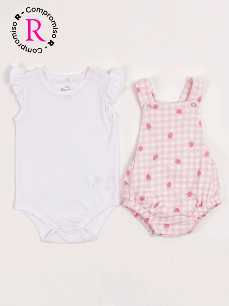 CONJUNTO BODY + JARDINERA ALGODÓN NIÑA BABY HARVEST - 2